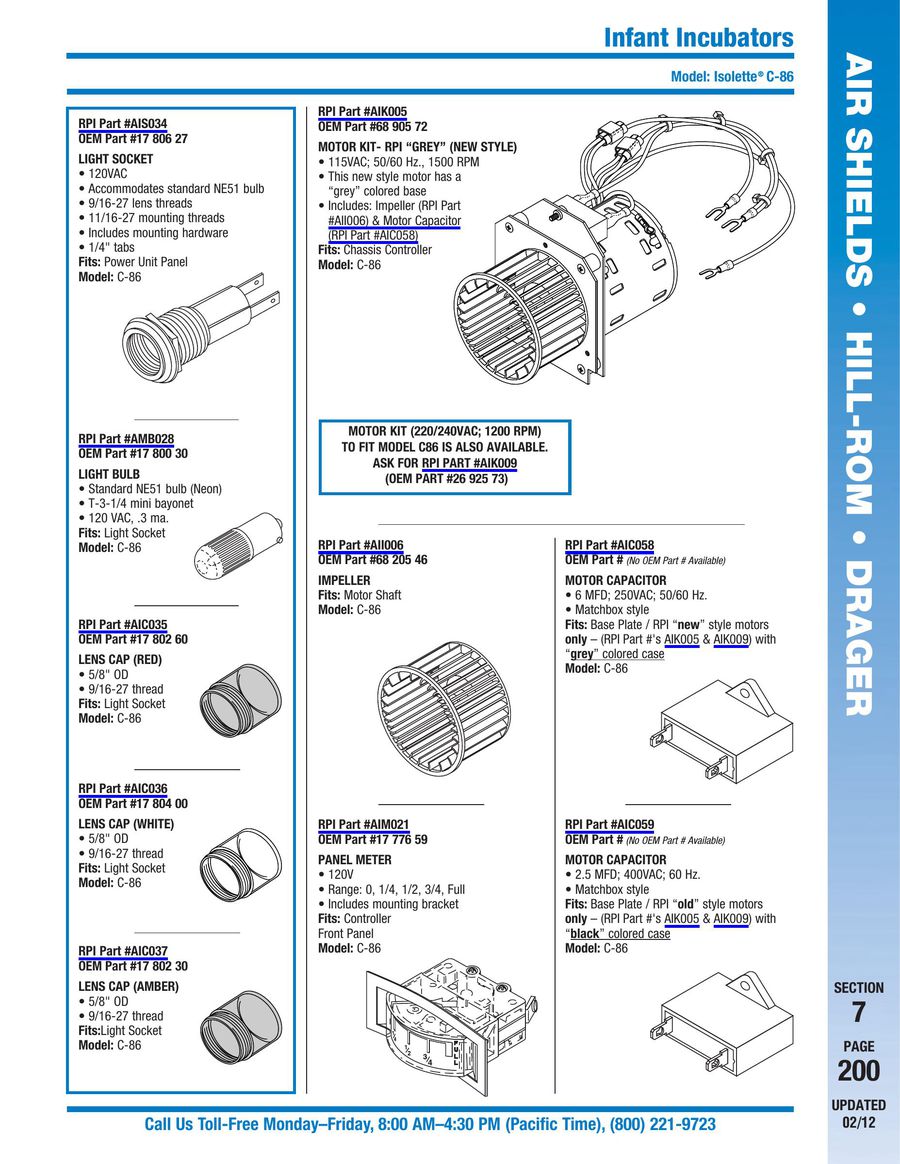 Infant Warmers & Incubators 2015 by Replacement Parts Industries, Inc.