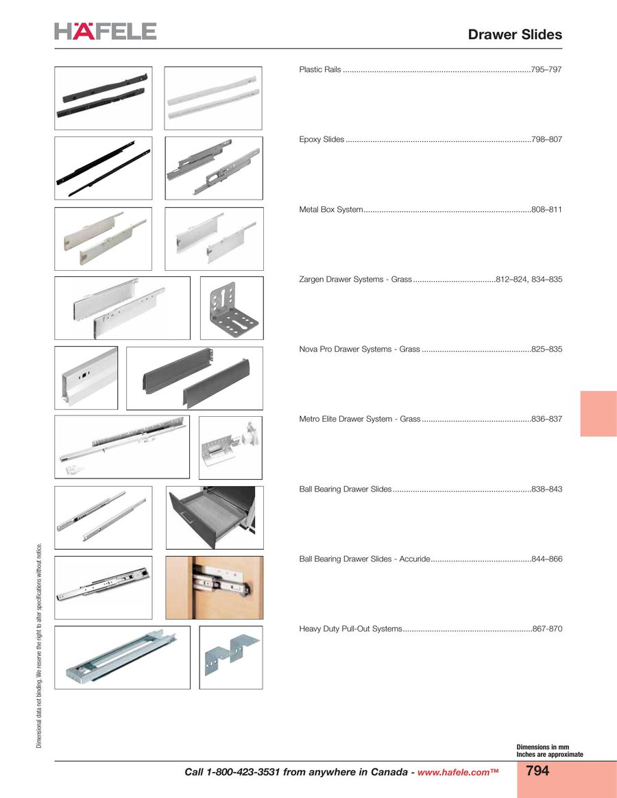 Drawer Slides 2015 By Hafele Canada