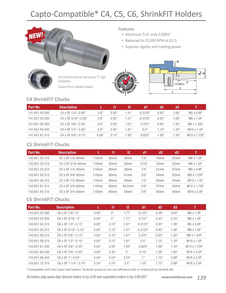 Techniks MVLNL-EX16 C6 Capto-Compatible External Turning Toolholder Techniks MVLNL-EX16 C6 Capto-Compatible External Turning Toolholder
