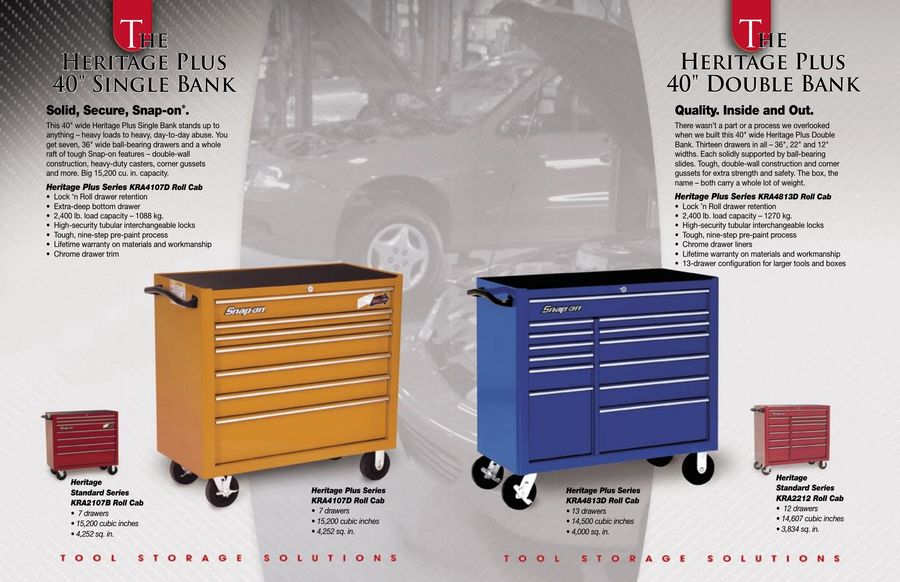 Heritage Storage 2015 By Snap On