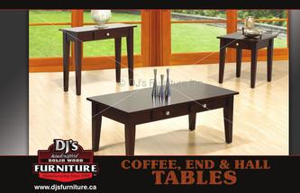 Coffee, Hall and End Tables 2015