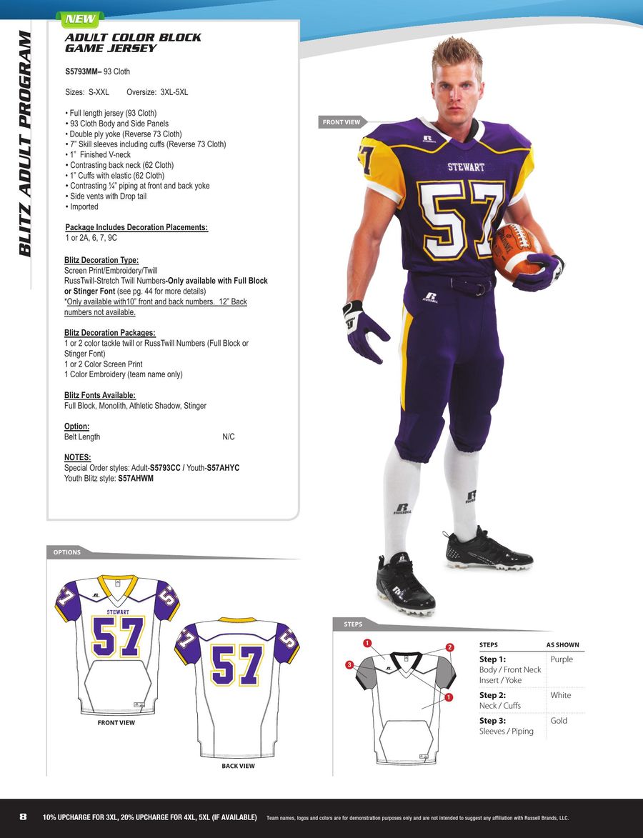 russell athletic uniform builder