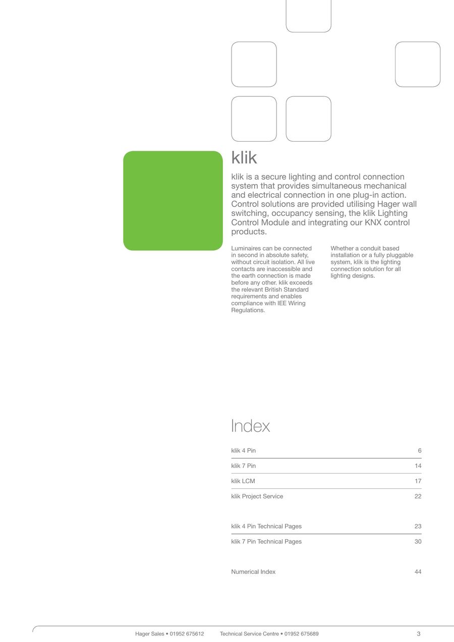 Klik Catalogue 2018 By Hager Ltd