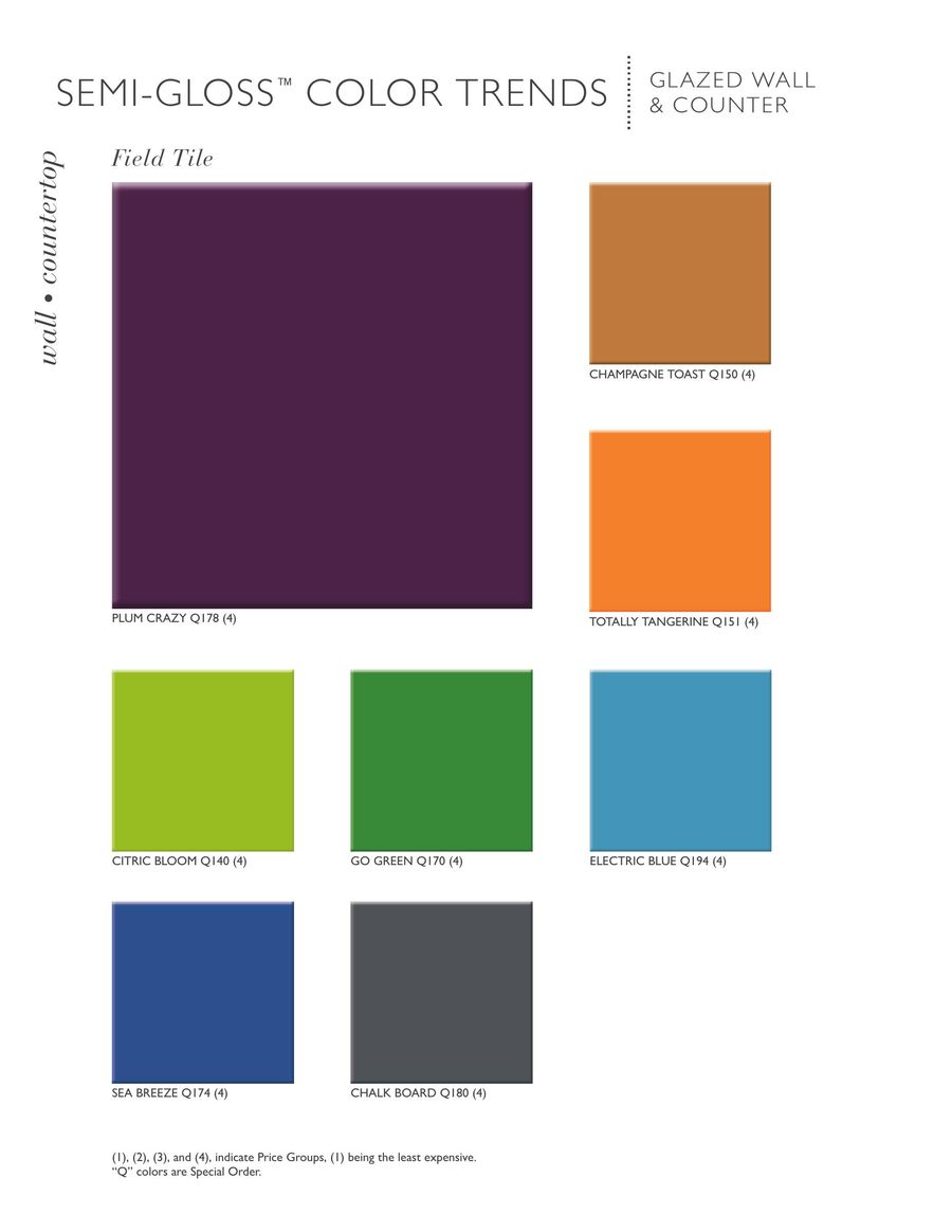 Semi Gloss Color Trends 2018 By Daltile
