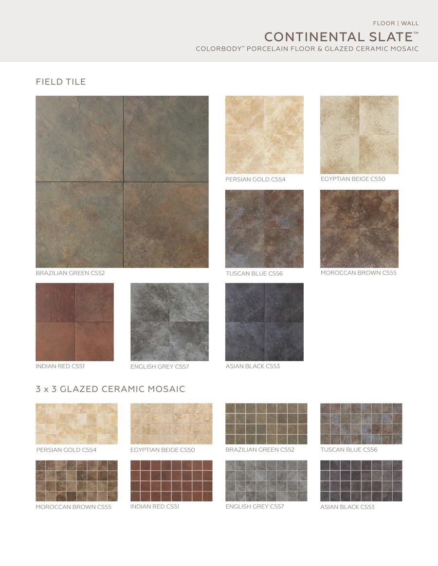 Continental Slate 2018 By Daltile
