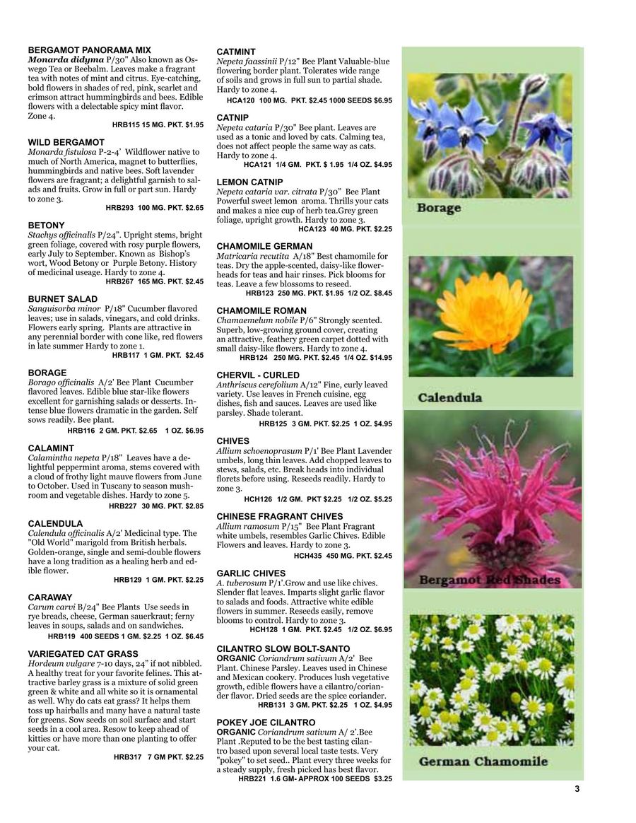 Fine Seeds And Herbs 2016 By Nichols Garden Nursery