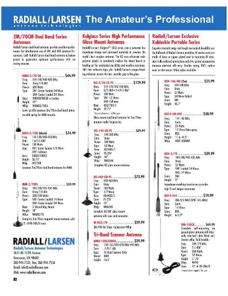 Page 58 of AES Ham Radio Catalog by AES Amateur Electronic Supply Page 58 of AES Ham Radio Catalog by AES Amateur Electronic Supply
