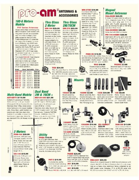 Page 60 of AES Ham Radio Catalog by AES Amateur Electronic Supply Page 60 of AES Ham Radio Catalog by AES Amateur Electronic Supply