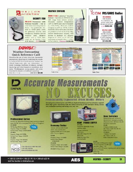 Page 107 of AES Ham Radio Catalog by AES Amateur Electronic Supply Page 107 of AES Ham Radio Catalog by AES Amateur Electronic Supply