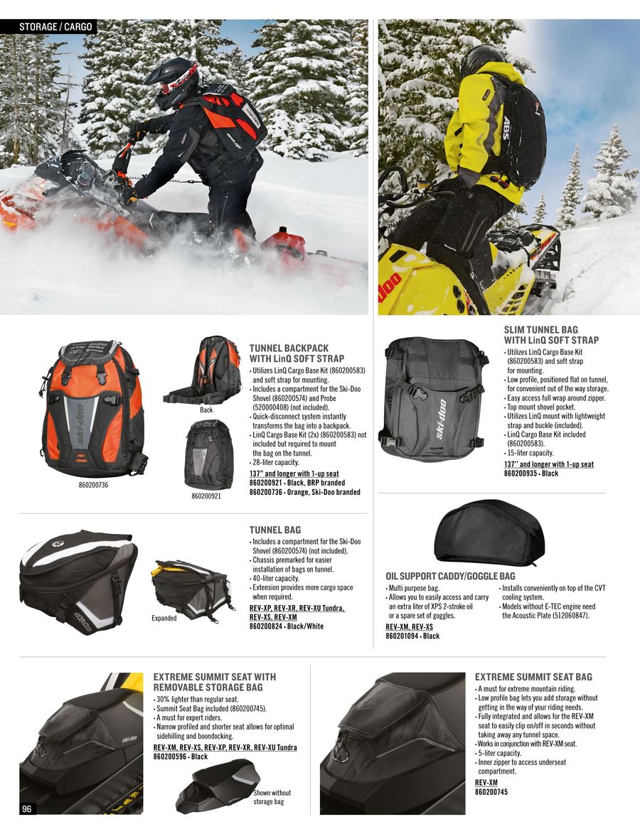 ski doo goggle bag