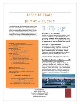 Japan By Train Tour 2017