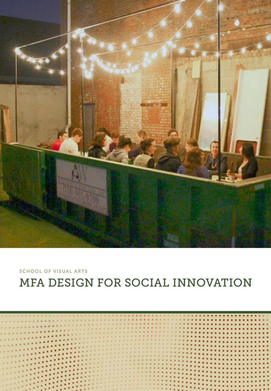 Mfa Design For Social Innovation Sva Brochure 2017 By Sva