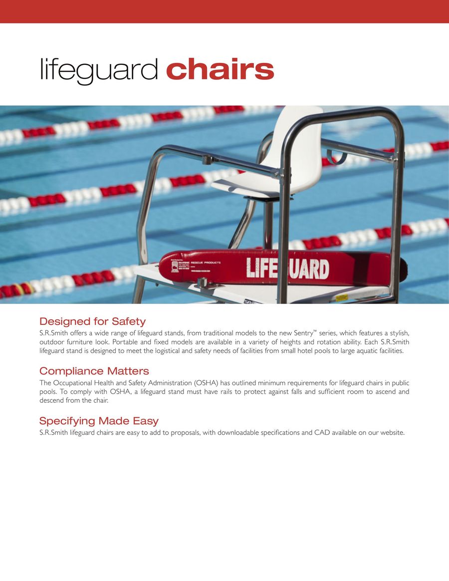 Lifeguard Chairs 2017 By S R Smith