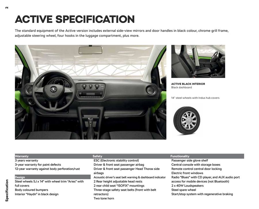 Citigo Pricelist 2019 By Skoda Ireland
