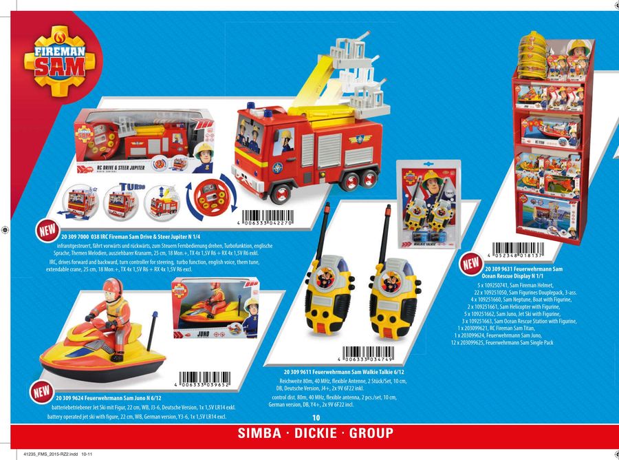 fireman sam juno jet ski