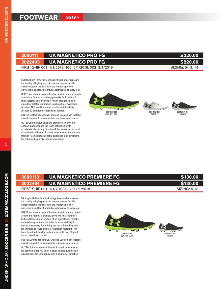 under armour catalog spring 2019