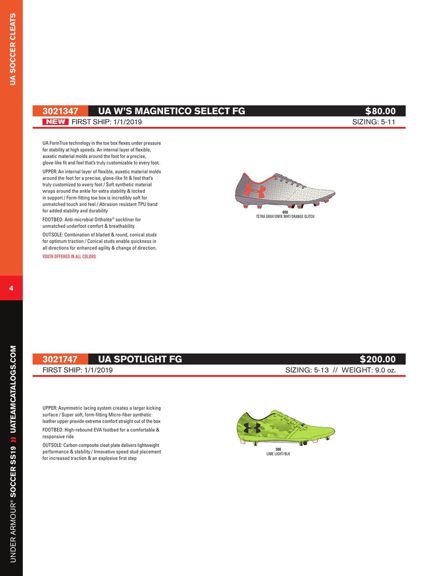 under armour catalog spring 2019