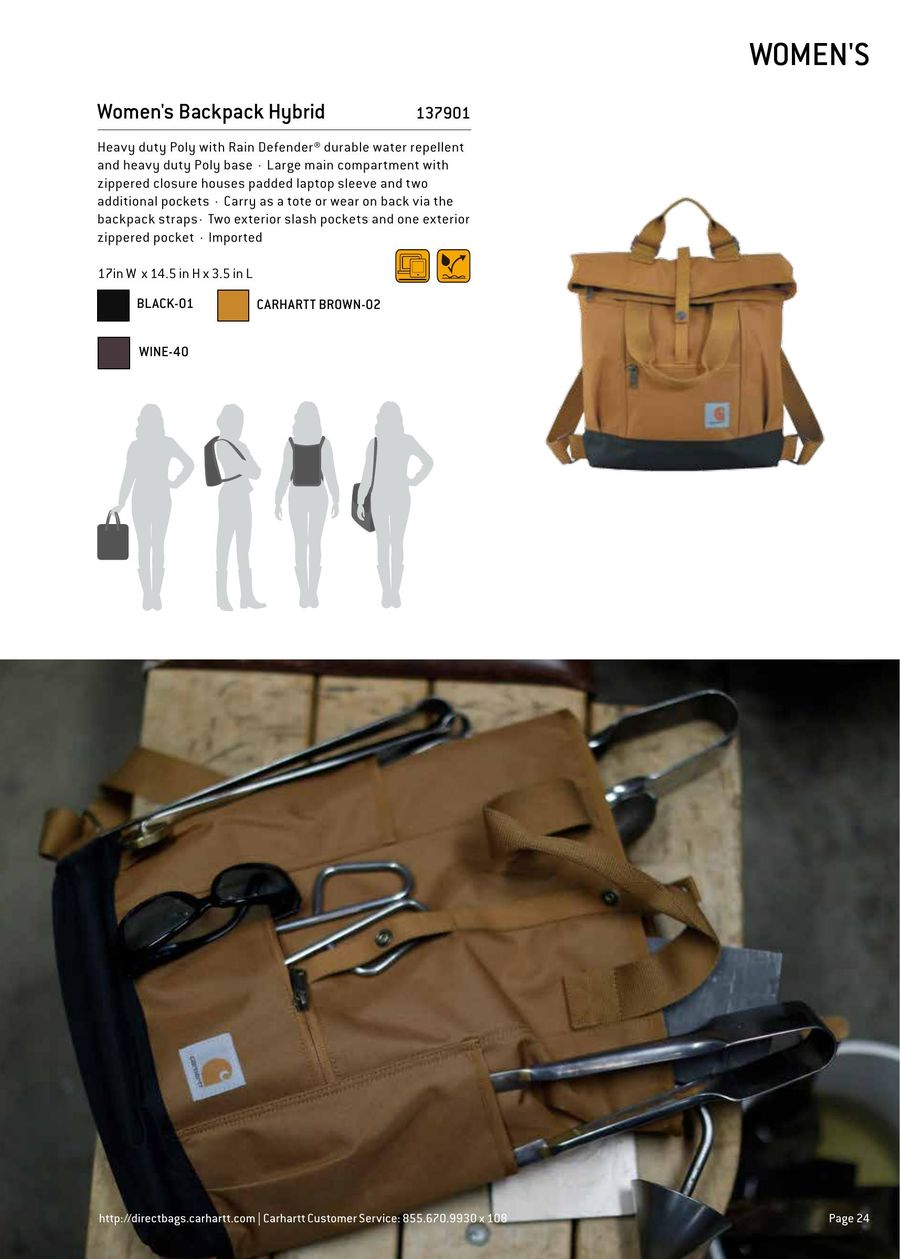 carhartt legacy hybrid convertible backpack tote