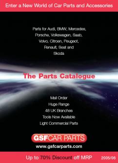 Parts for Audi, BMW, Mercedes, Porsche, Volkswagen, Saab, Volvo Catalog