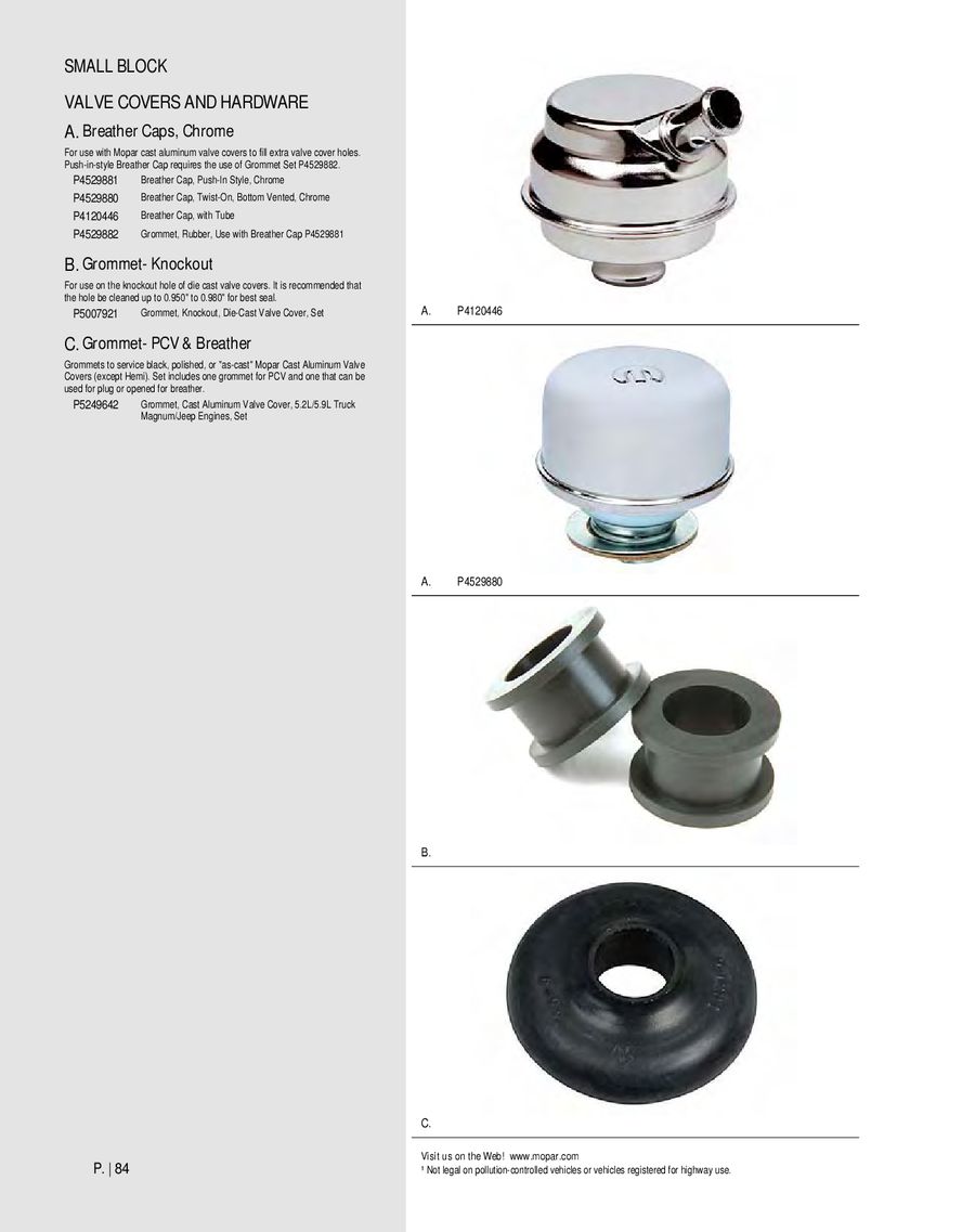 Twist-on PCV Valve Cover Grommet
