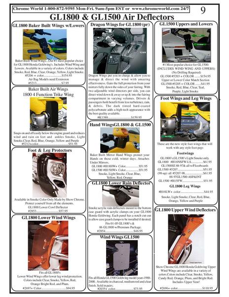 Honda goldwing accessories catalog #7