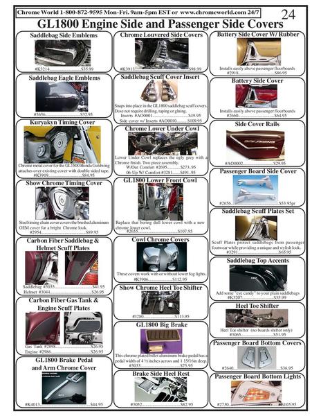 Honda goldwing accessories catalog