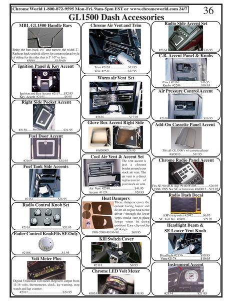 Honda goldwing parts catalog #7