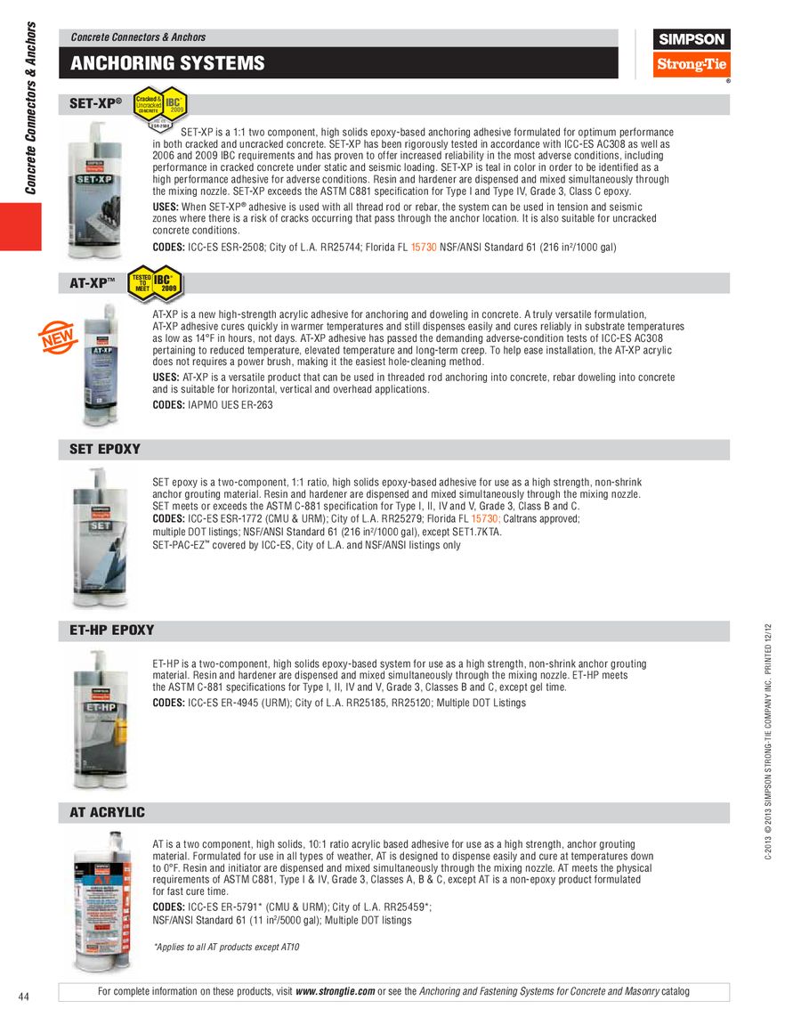 Simpson Xp Epoxy Coverage Chart