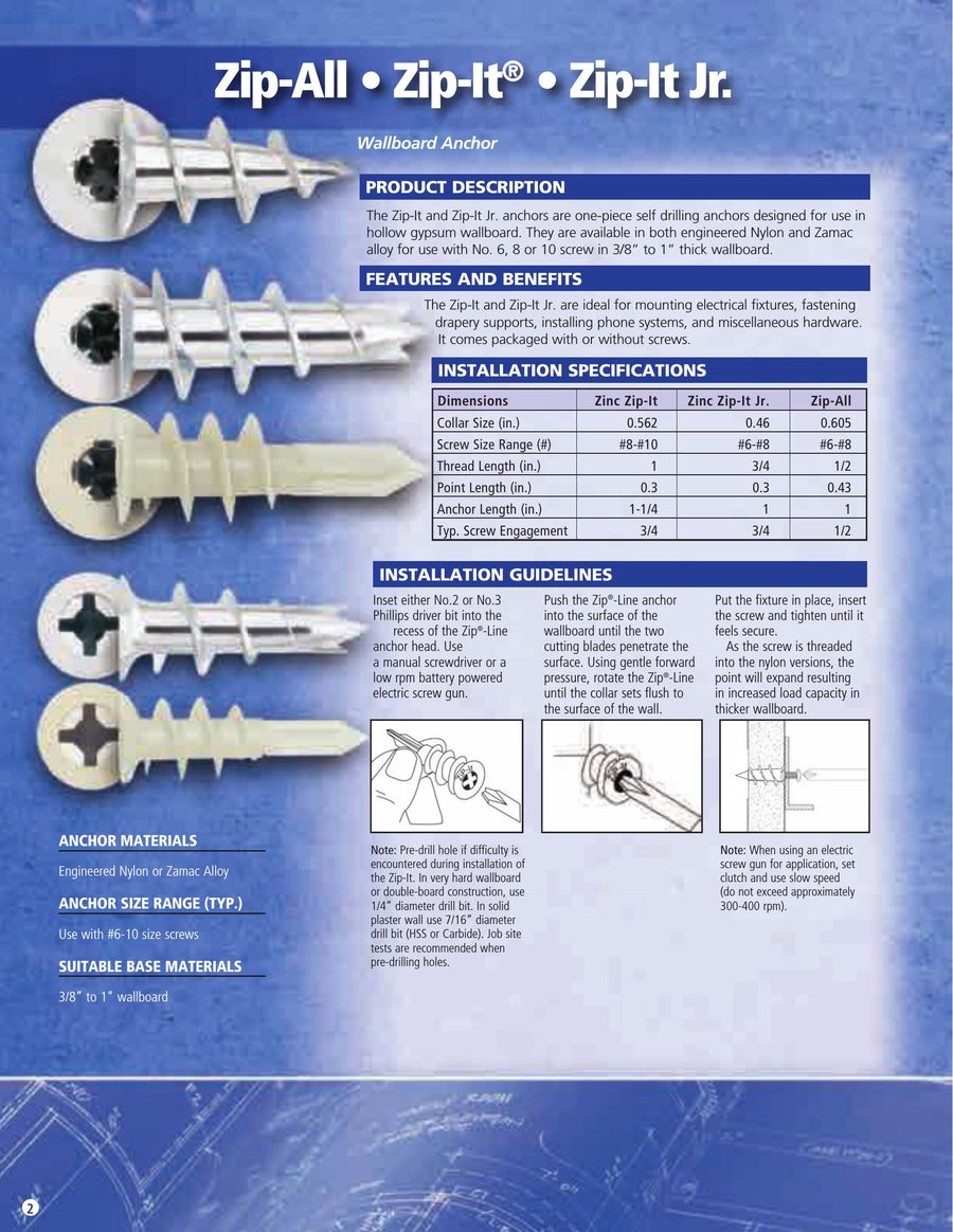 Zip Line Anchors Hollow Wall Anchoring Systems 04 13 By Powers Zip Line Anchors Hollow Wall Anchoring Systems 04 13 By Powers Fasteners
